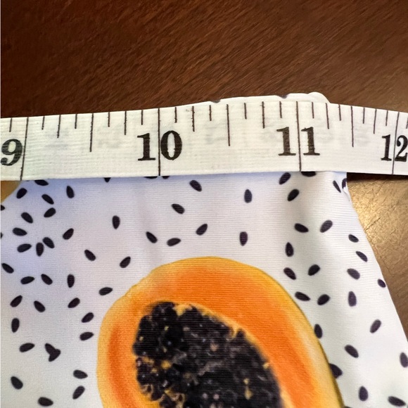 Zaful bikini Papaya design Knot High Cut padded Size S/4 us - Picture 9 of 10